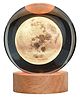 Awestuffs 3D Crystal Ball Night Light for Kids Glass Lamp space lamp with Wooden Base Fantasy Decoration Crystal Ball LED Galaxy Planet Nightlight Bedroom Décor (Moon)