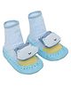 Kidofash Cotton Hippo Applique Detailed Sock Shoes - Blue
