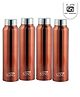 SENS Rock Stainless Steel Bottle Copper - 1000ml Combo - Pack of 4