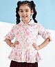 ISHTI Three Fourth Sleeves Floral Printed Top - Multi Colour