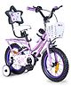 Babyhug Speedy Bicycle With Bell - Purple & White