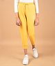 CRIMSOUNE CLUB Cotton Solid Joggers  - Mustard
