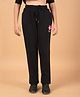 CRIMSOUNE CLUB Cotton Floral Printed Track Pants - Black