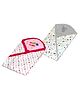 VParents cotton New Born Baby Hooded Wrapper Blanket, single layer 0-12 Months  pack of 2 combo -Assorted design deo