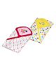 VParents cotton New Born Baby Hooded Wrapper Blanket, double layer 0-12 Months  pack of 2 combo -Assorted design deo