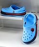 ABROS Colour Blocked Perforated Clogs - Sky Blue