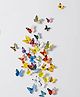 JAAMSO ROYALS Multicolour 3D Butterflies Vinyl, 19 Pieces Butterfly Sticker Sheet ,29.7 CM