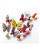 JAAMSO ROYALS Multi 3D Magnet Wall Sticker 12 Piece Butterfly Sticker Sheet 16 cm