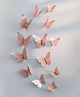 JAAMSO ROYALS Rose 3D Butterfly Home Decor, Set of 12 Butterfly Sticker Sheet 12 cm