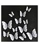 JAAMSO ROYALS Black 3D Magnet Butterfly Wall Sticker 12 Piece Butterfly Sticker Sheet 16 cm