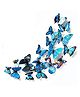 JAAMSO ROYALS Blue 3D Magnet Butterfly Wall Sticker 12 Piece Butterfly Sticker Sheet 16 cm
