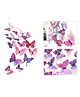 JAAMSO ROYALS Purple 3D Butterfly PVC Vinyl -Set of 12 Butterfly Sticker Sheet