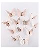 JAAMSO ROYALS Rose Gold Butterfly Self Adhesive Wall Sticker (12 Pcs)
