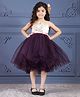 Toy Balloon Kids Sleeveless Unicorn & Text Printed High Low Dress - Purple