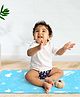 SuperBottoms BASIC Bed Protecting & Floor Protector/Playmat,Super Light-Weight, Sleek Design, 8.5X Absorbent, Anti-Heat, Washable & Reusable, InstaDry mats (70cm x 100cm)- Breezy Blue (Medium)