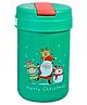 Little Surprise Box Mini Green bottle with Red sipper Lid christmas themed Stainless Steel sipper water bottle - 400ml