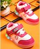 KATS Colour Blocked LED Shoes With Velcro Closure - Pink