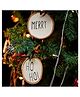 Arte Casa HO HO and Merry Festive ornaments