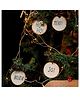 Arte Casa Pack of 4 festive ornaments