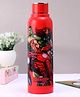 Cello Puro Steel Benz Icon Water Bottle With Marvel Avengers Print Red - 530 ml.