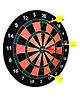 NIYANA TOYZ Indoor & Outdoor Strong Magnetic Dartboard Kit with 4 Darts For kids - Multicolour