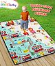Intellibaby Animal Holiday Time Educational Play Mat for Kids | Thickness 0.6mm with Edge Reinforcement | Waterproof, Anti-Skid, Soft, Lightweight, Reversible, Easy to Clean | Paediatrician Approved