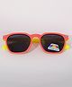 DukieKooky Colour Blocked Solid Square Sunglasses - Red
