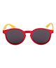 Dukiekooky Round Shaped Polarized & UV Protected Wayfarer Sunglasses - Red