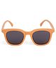 DukieKooky Polycarbonate Solid Polarized & UV Protected Square Sunglasses - Peach