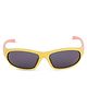 Dukiekooky Rectangle Shaped Polarized & UV Protected Sports Sunglasses - Yellow