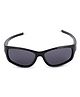 DukieKooky Solid Polarized & UV Protected Rectangle Sunglasses  -  Black