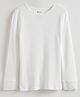 Charm n Cherish Full Sleeves Solid Thermal Vest - White