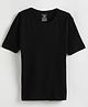 Charm n Cherish Cotton Blend Half Sleeves Solid Thermal Vest - Black