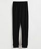 Charm n Cherish Cotton Blend Solid Thermal Pant - Black