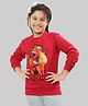 Ninos Dreams Fleece Christmas Theme Full Sleeves Santa Claus & Reindeer Printed Sweatshirt - Red