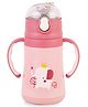 Cello Doodle Stainless Steel Double Walled Vacuum Insulated Flask with Elephant Print Pink - 329 ml