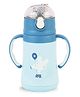 Cello Doodle Stainless Steel Double Walled Vacuum Insulated Flask with Mouse Print Light Blue - 329 ml