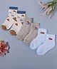 KIDLINGSS Cotton Pack Of 3 Car & Boat Designed  Anti Bacterial Socks - Multi Colour