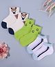 KIDLINGSS Cotton Pack Of 3 Smiley & Bear Designed Anti Bacterial Socks - Multi Colour