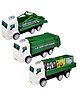 FunBlast City Sanitation Garbage Vehicle Truck Toy Pack of 3 Green
