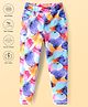 Pine Active Knit Full Length Super Stretch Leggings With Floral Print - Violet