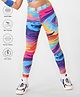 Pine Active Full Length Super Stretch Leggings - Blue & Purple