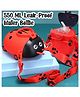 AKN TOYS Lady Bug Shape Water Bottle With Adjustable Shoulder Strap Portable Drinking Cup Sipper Water Bottle with 4 Wheel & Straw For Kids (550 ml, Bug)( Color May Vary)