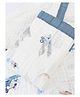 Baby Moo Up In The Sky 100% Muslin Cotton Blanket - Blue