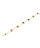 Pihoo Ethnic Style Floral & Pearls Detailed Head Broach - Golden