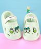 Cute Walk by Babyhug Clogs with Backstrap & Beach Theme Applique - Sea Green