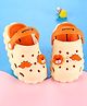 Cute Walk by Babyhug Clogs with Back Strap Closure & Turtle  Applique - Orange