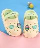 Cute Walk by Babyhug Clogs with Back Strap & Text Applique - White