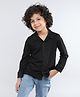 Taffykids Full Sleeves Textured Shirt - Black