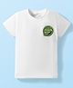 Doreme Single Jersey Knit Half Sleeves T-Shirt With Do More Worry Less Text Print - White
